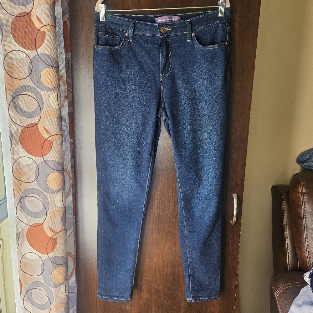 Gloria Vanderbilt Dark Blue Skinny Jeans Size 8